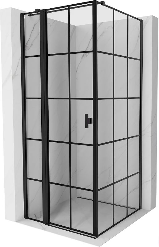 Kabina prysznicowa Mexen Mist T czarna 110x110 cm 8A4T-110-110-70-77-L 1 szt.
