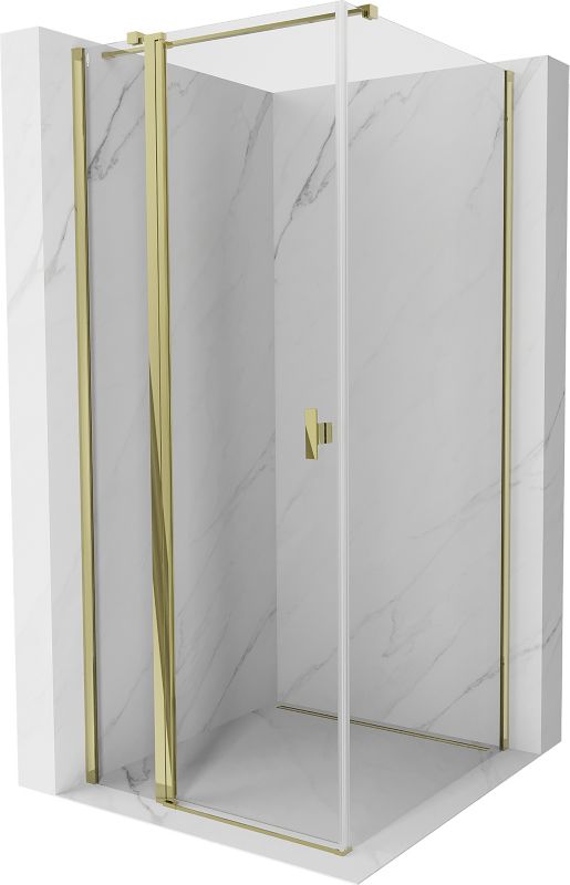 Kabina prysznicowa Mexen Mist T transparent złota 80x80 cm 1 szt.
