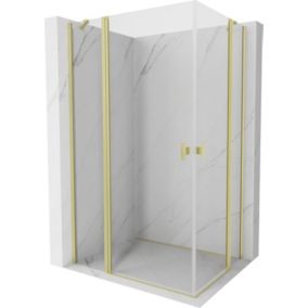 Kabina prysznicowa Mexen Mist złoty transparent 90x80 cm 1 szt.