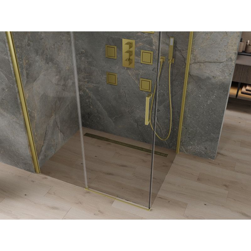 Kabina prysznicowa Mexen Omega złota transparentna 140 x 100 cm 1 szt.