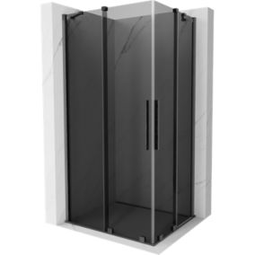 Kabina prysznicowa Mexen Velar Duo rozsuwana 100 x 90 cm grafit gun gray szczotkowany 1 szt.