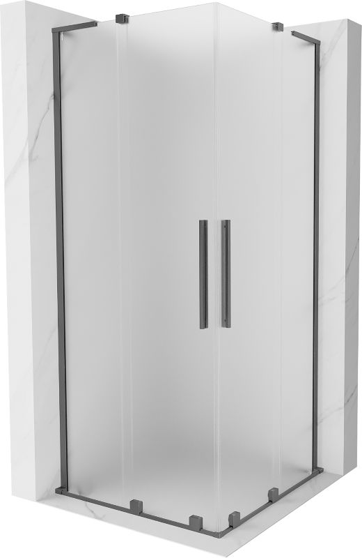 Kabina prysznicowa Mexen Velar L Duo rozsuwana 100 x 100 cm szron gun metal 1 szt.