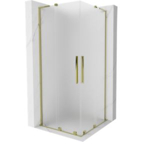 Kabina prysznicowa Mexen Velar L Duo rozsuwana 100 x 100 cm szron złota 1 szt.