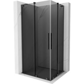 Kabina prysznicowa Mexen Velar L Duo rozsuwana 100 x 90 cm grafit gun gray szczotkowana 1 szt.
