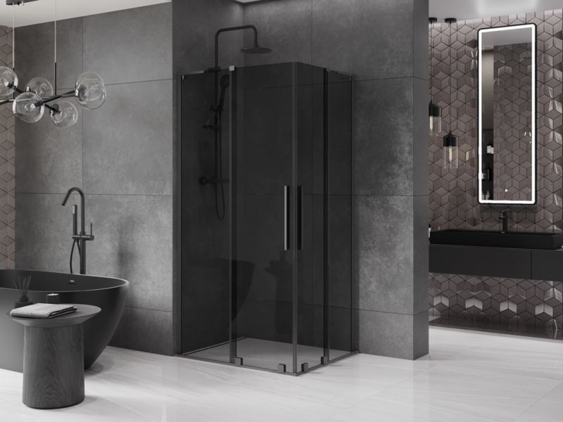 Kabina prysznicowa Mexen Velar L Duo rozsuwana 100 x 90 cm grafit gun metal 1 szt.