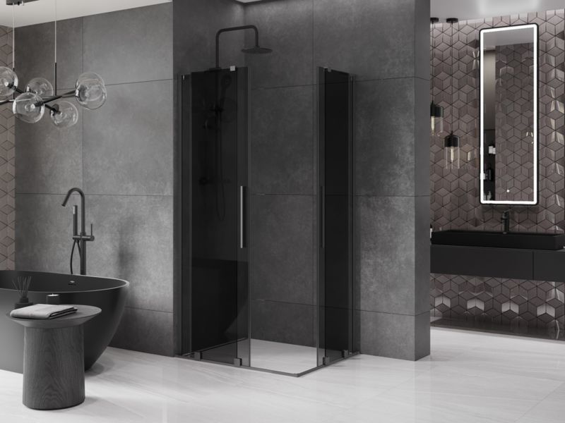 Kabina prysznicowa Mexen Velar L Duo rozsuwana 100 x 90 cm grafit gun metal 1 szt.