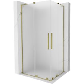 Kabina prysznicowa Mexen Velar L Duo rozsuwana 100 x 90 cm szron złota 1 szt.