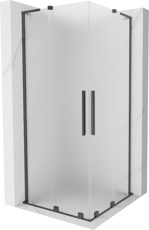 Kabina prysznicowa Mexen Velar L Duo rozsuwana 80 x 80 cm szron gun gray szczotkowana 1 szt.