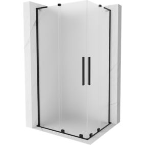 Kabina prysznicowa Mexen Velar L Duo rozsuwana 90 x 80 cm szron czarna 1 szt.