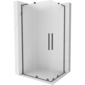 Kabina prysznicowa Mexen Velar L Duo rozsuwana 90 x 80 cm szron gun metal 1 szt.