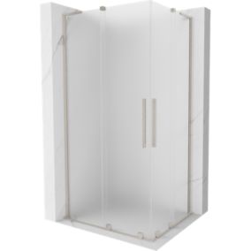 Kabina prysznicowa Mexen Velar L Duo rozsuwana 90 x 80 cm szron nikiel szczotkowany 1 szt.