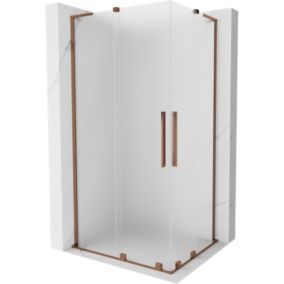 Kabina prysznicowa Mexen Velar L Duo rozsuwana 90 x 80 cm szron różowe złoto 1 szt.