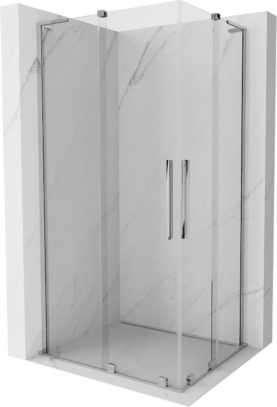 Kabina prysznicowa Mexen Velar L Duo rozsuwana 90 x 80 cm transparent chrom 1 szt.