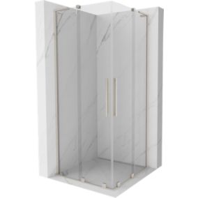 Kabina prysznicowa Mexen Velar L Duo rozsuwana 90 x 90 cm transparent nikiel szczotkowany 1 szt.