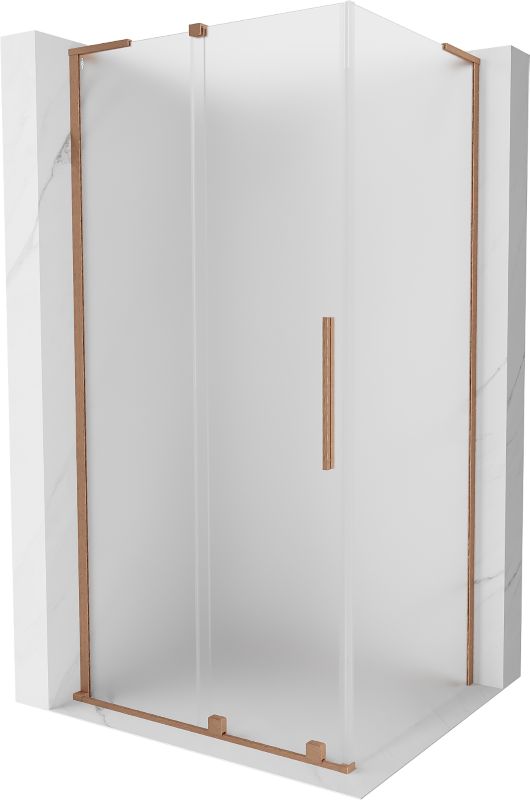 Kabina prysznicowa Mexen Velar L rozsuwana 100 x 120 cm szron miedź szczotkowana 1 szt.