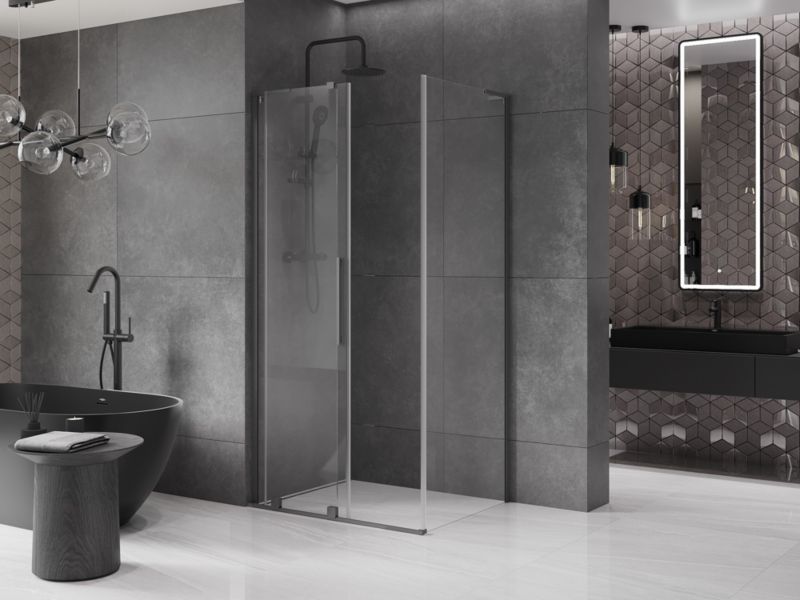 Kabina prysznicowa Mexen Velar L rozsuwana 100 x 85 cm transparent gun metal 1 szt.