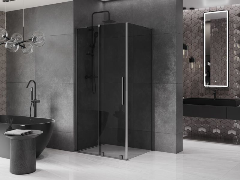 Kabina prysznicowa Mexen Velar L rozsuwana 110 x 120 cm grafit gun metal 1 szt.