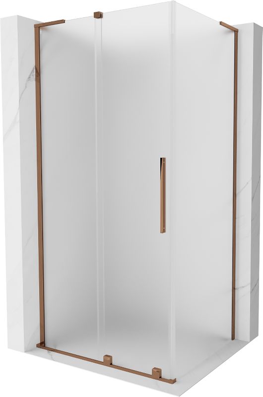 Kabina prysznicowa Mexen Velar L rozsuwana 110 x 70 cm szron różowe złoto 1 szt.