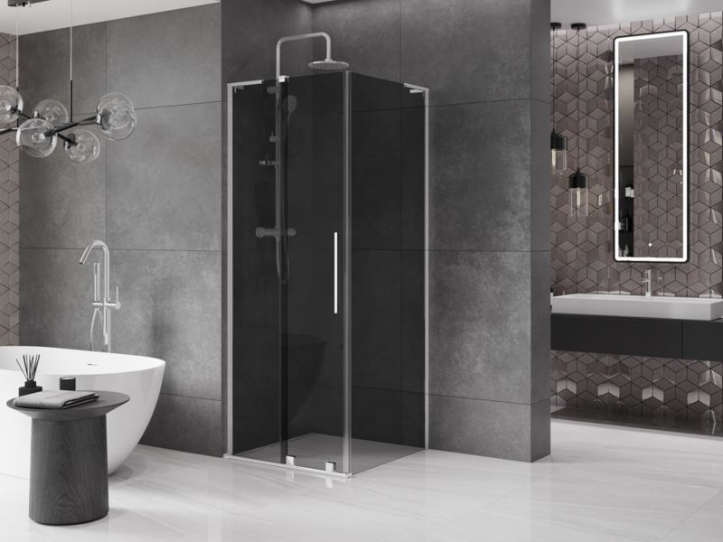 Kabina prysznicowa Mexen Velar L rozsuwana 120 x 120 cm grafit chrom 1 szt.