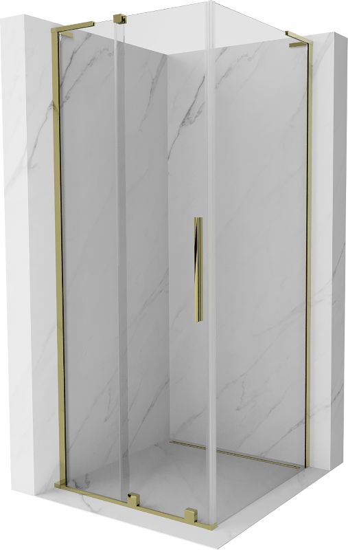 Kabina prysznicowa Mexen Velar L rozsuwana 120 x 120 cm transparent złota 1 szt.