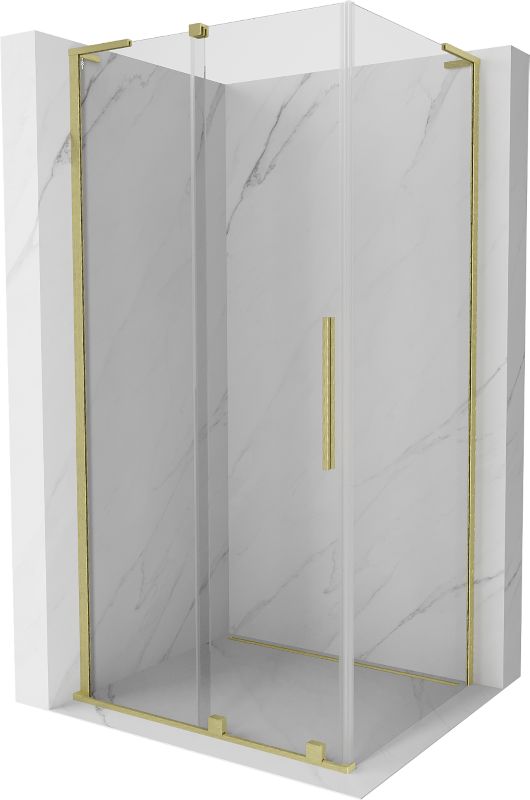 Kabina prysznicowa Mexen Velar L rozsuwana 120 x 80 cm transparent złota szczotkowana 1 szt.