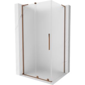 Kabina prysznicowa Mexen Velar L rozsuwana 120 x 85 cm szron różowe złoto 1 szt.