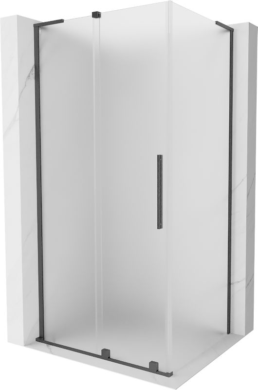 Kabina prysznicowa Mexen Velar L rozsuwana 90 x 100 cm szron gun gray szczotkowany 1 szt.