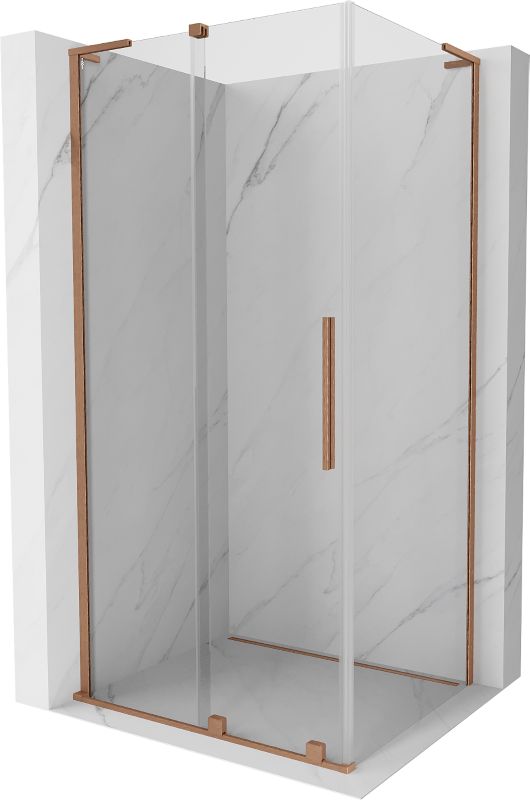 Kabina prysznicowa Mexen Velar L rozsuwana 90 x 100 cm transparent miedź szczotkowana 1 szt.