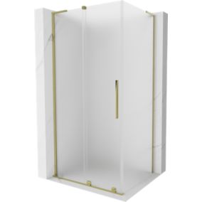 Kabina prysznicowa Mexen Velar L rozsuwana 90 x 120 cm szron złota 1 szt.