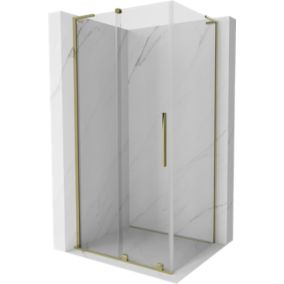 Kabina prysznicowa Mexen Velar L rozsuwana 90 x 70 cm transparent złota 1 szt.