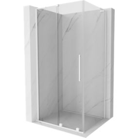 Kabina prysznicowa Mexen Velar L rozsuwana 90 x 85 cm transparent biała 1 szt.