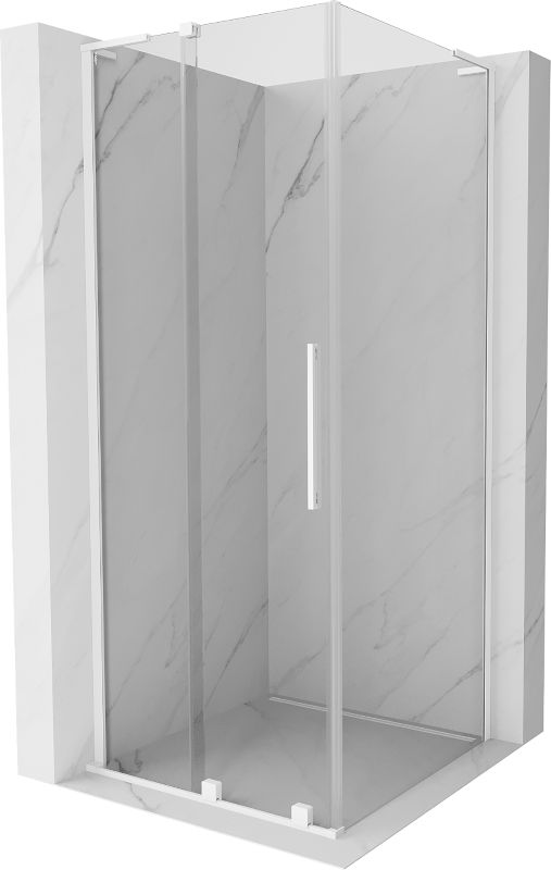 Kabina prysznicowa Mexen Velar L rozsuwana 90 x 90 cm transparent biała 1 szt.
