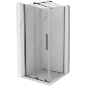 Kabina prysznicowa Mexen Velar rozsuwana 100 x 100 cm transparent gun metal 1 szt.