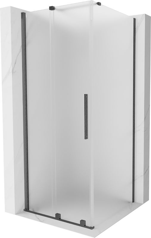 Kabina prysznicowa Mexen Velar rozsuwana 110 x 110 cm szron gun gray szczotkowany 1 szt.