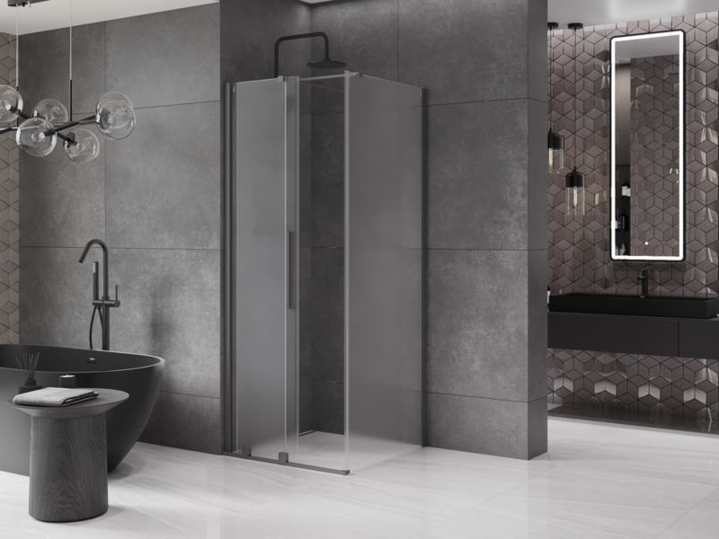Kabina prysznicowa Mexen Velar rozsuwana 110 x 110 cm szron gun metal 1 szt.