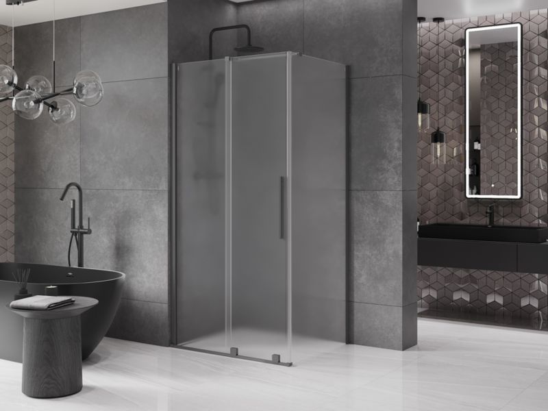 Kabina prysznicowa Mexen Velar rozsuwana 120 x 110 cm szron gun metal 1 szt.