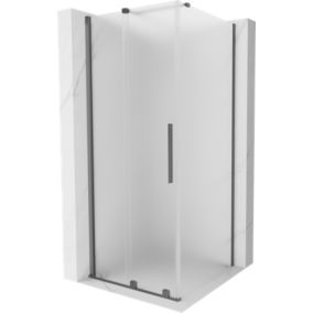 Kabina prysznicowa Mexen Velar rozsuwana 120 x 120 cm szron gun metal 1 szt.