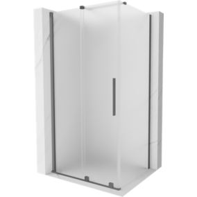 Kabina prysznicowa Mexen Velar rozsuwana 130 x 100 cm szron gun metal 1 szt.
