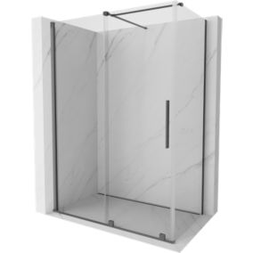 Kabina prysznicowa Mexen Velar rozsuwana 130 x 70 cm transparent gun metal 1 szt.