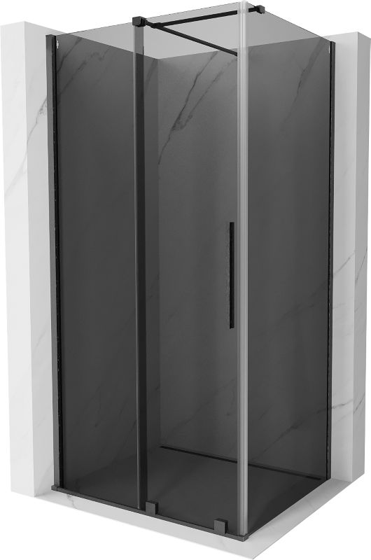 Kabina prysznicowa Mexen Velar rozsuwana 130 x 80 cm grafit gun gray szczotkowany 1 szt.