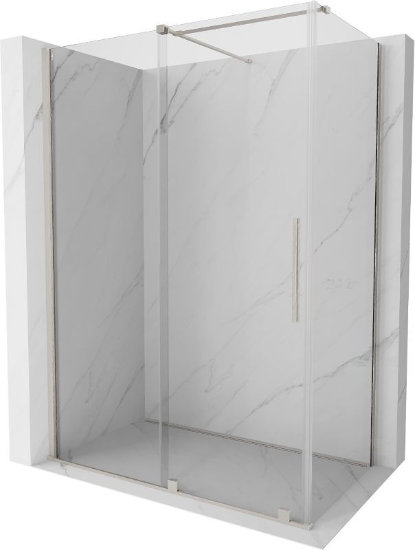 Kabina prysznicowa Mexen Velar rozsuwana 150 x 80 cm transparent nikiel szczotkowany 1 szt.