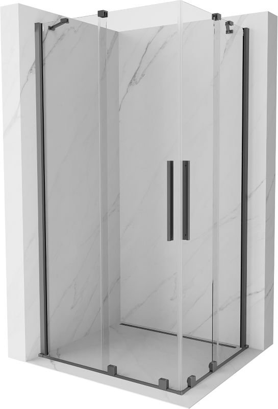 Kabina prysznicowa Mexen Velar transparent gun metal 1 szt.
