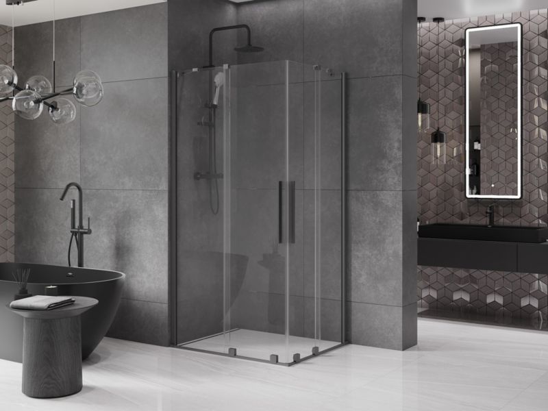 Kabina prysznicowa Mexen Velar transparent gun metal 1 szt.