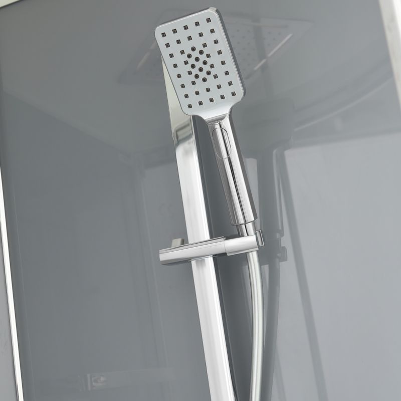 Kabina prysznicowa półokrągła GoodHome Beloya 90 cm chrom z hydromasażem