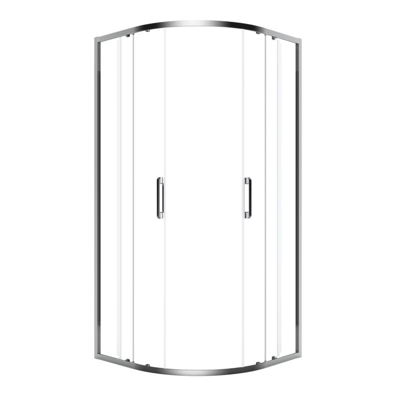 Kabina prysznicowa półokrągła GoodHome Maza 80 cm chrom/transparentna