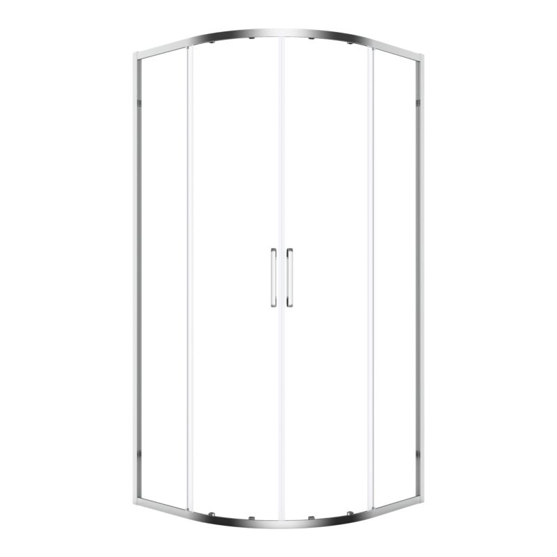 Kabina prysznicowa półokrągła GoodHome Maza 90 cm chrom/transparentna