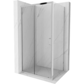 Kabina prysznicowa prostokątna Mexen Apia chrom transparent  840-130-090-01-00 1 szt.