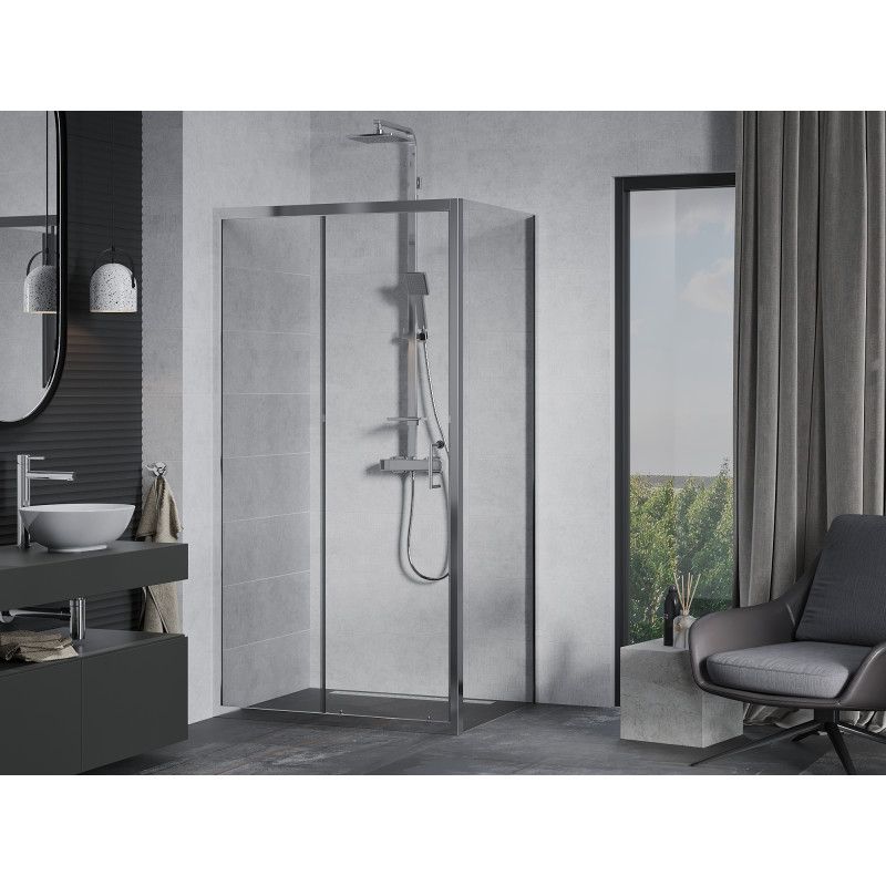 Kabina prysznicowa prostokątna Mexen Apia chrom transparent  840-130-090-01-00 1 szt.