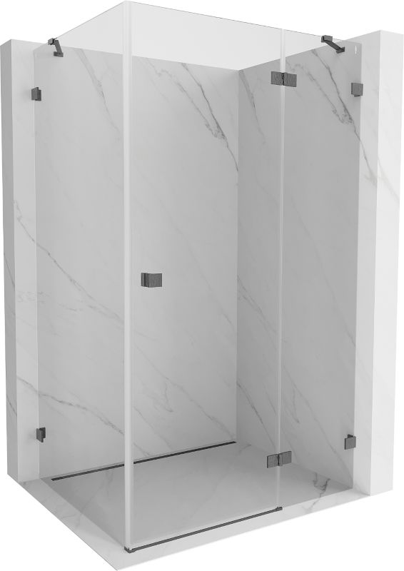 Kabina prysznicowa prostokątna Mexen Lunar gun gray 100x70 cm 1 szt.