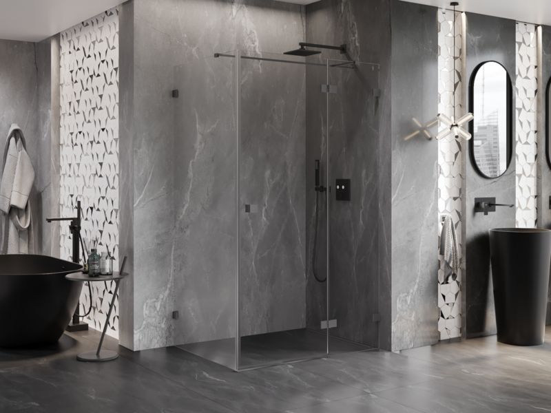 Kabina prysznicowa prostokątna Mexen Lunar T gun metal 125 x 90 cm 1 szt.